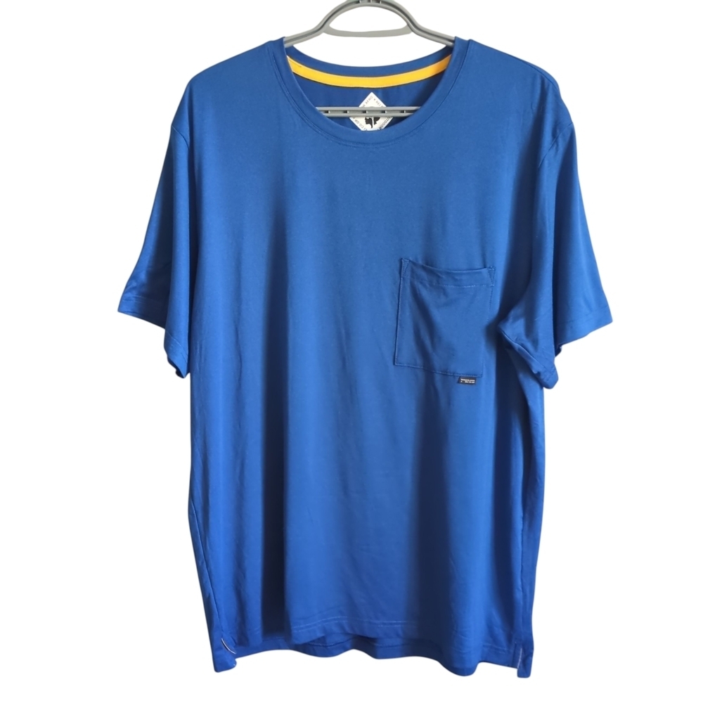 REI CO-OP x Outdoor‎ Afro Trail Pocket T Shirt Men's Large Blue